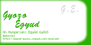 gyozo egyud business card