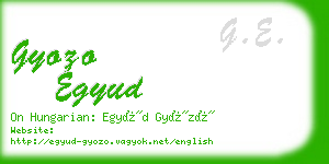 gyozo egyud business card
